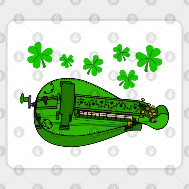 St Patrick's Day Hurdy Gurdy Gurdyist Irish Musician Sticker by doodlerob